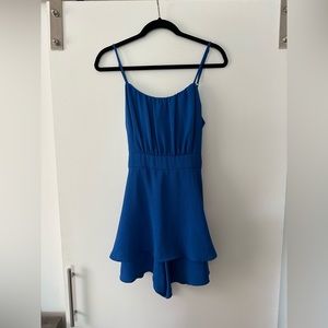 Blue Short Romper Dress